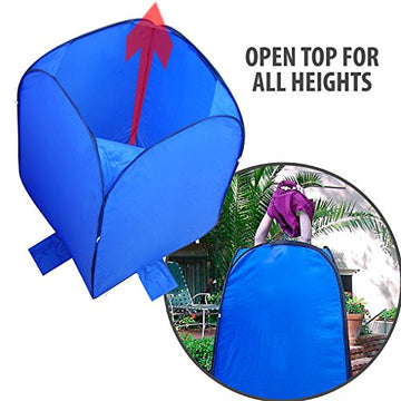 Pop Up Room in a Bag Instant Portable Changing Room with Dura-light Steel and Weather-Resistant Material for Camping, RV, Shower, Outhouse, Bathroom