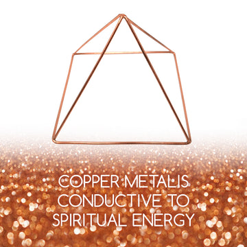 100% Solid Copper Pyramid 6 in Giza Shaped for Meditation , Body Healing , Reiki Balancing Chakras , Crystal Recharging , Focused Energy